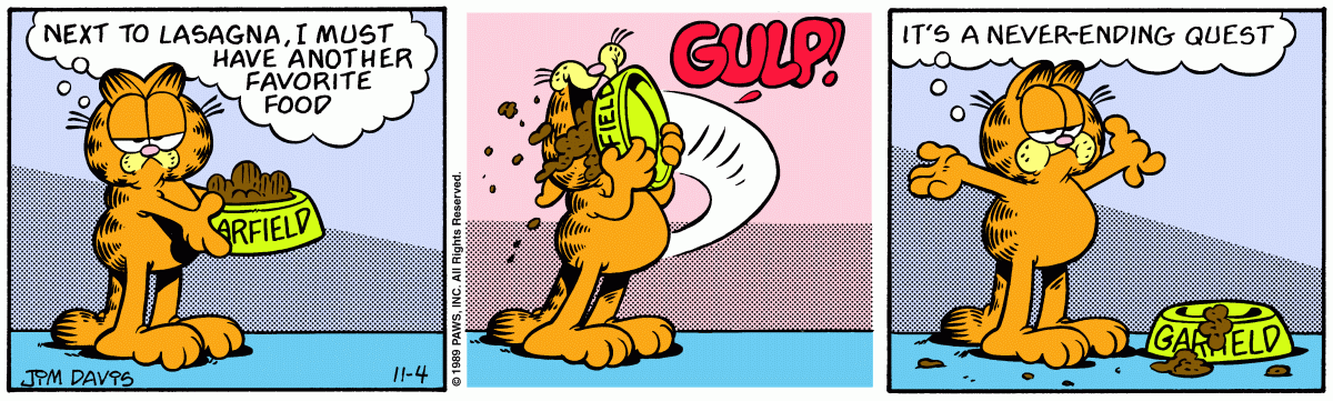 Garfield, November 4, 1989