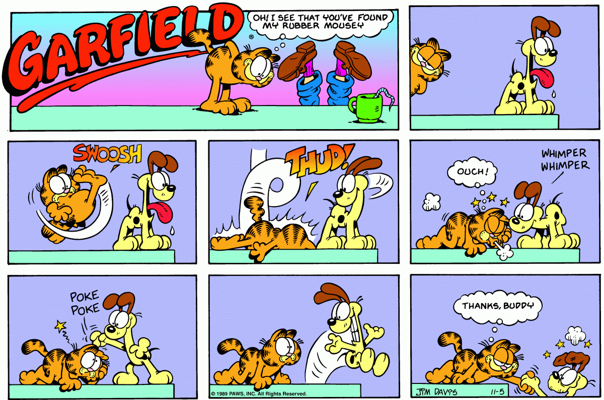 Garfield, November 5, 1989