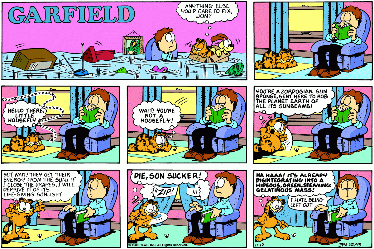 Garfield, November 12, 1989