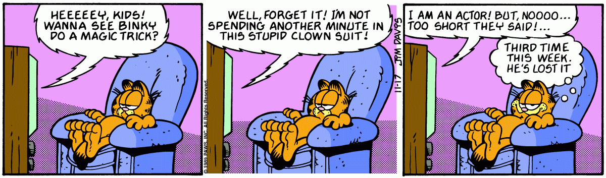 Garfield, November 17, 1989