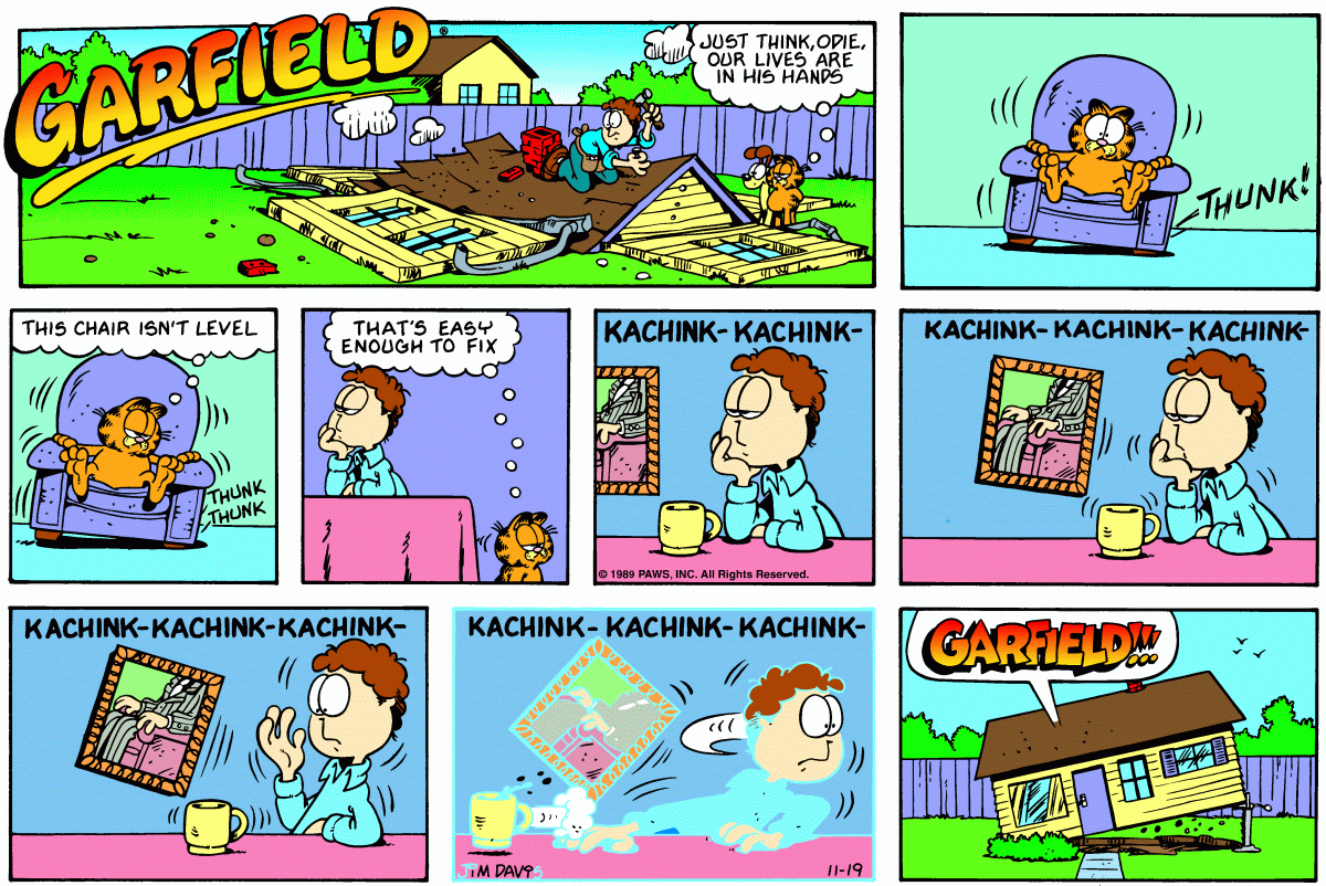 Garfield, November 19, 1989