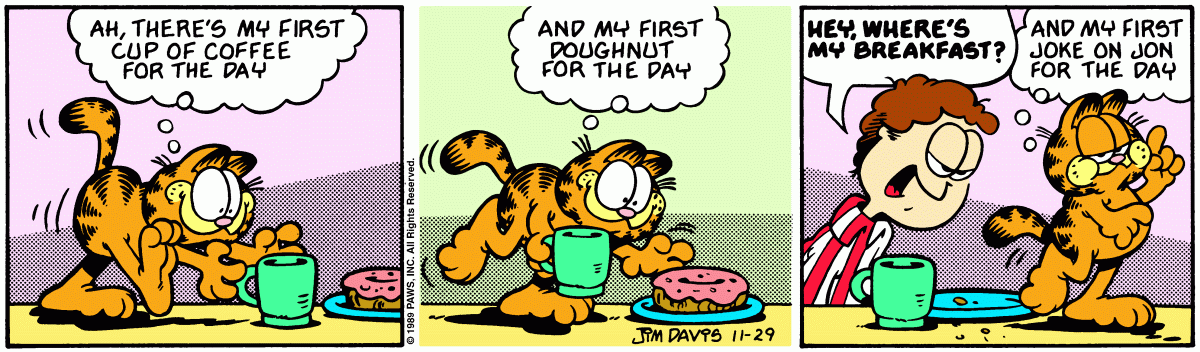 Garfield, November 29, 1989