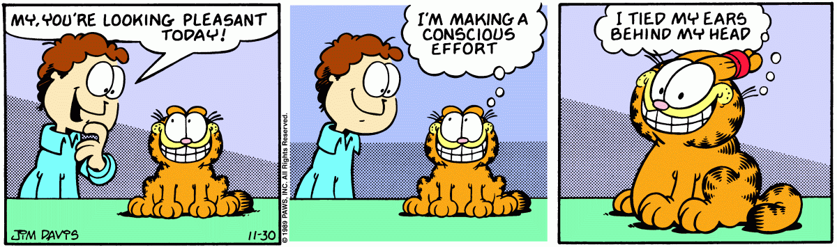 Garfield, November 30, 1989
