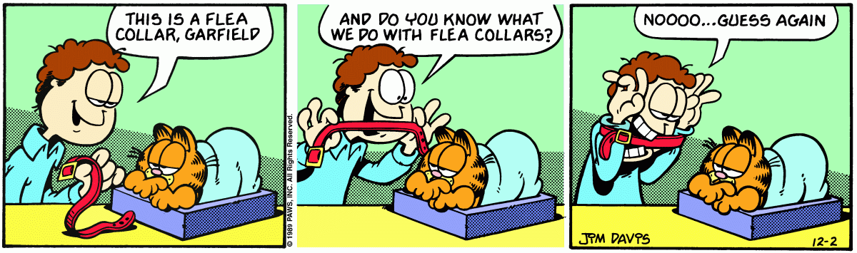 Garfield comic strip for Saturday, December 2, 1989