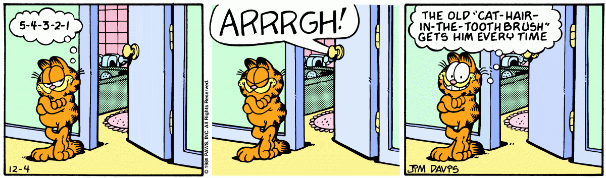 Garfield, December 4, 1989