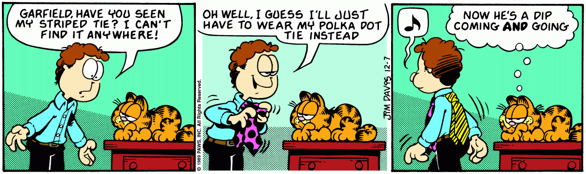 Garfield, December 7, 1989