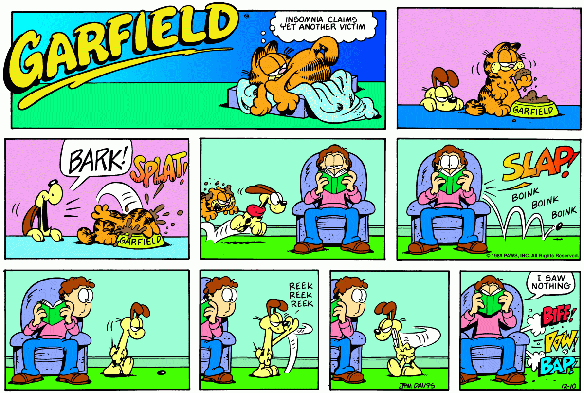 Garfield, December 10, 1989