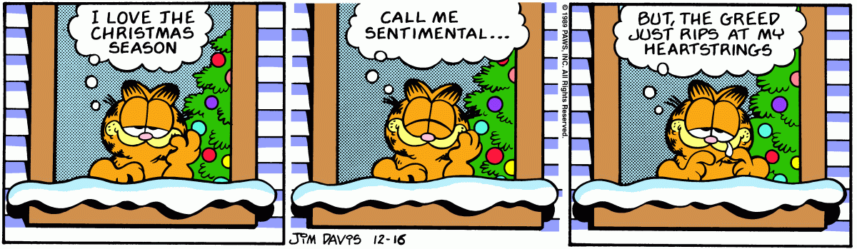 Garfield, December 16, 1989