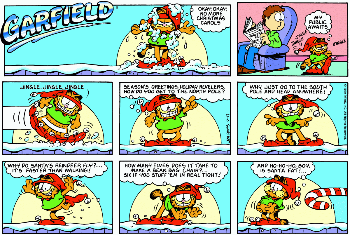 Garfield, December 17, 1989
