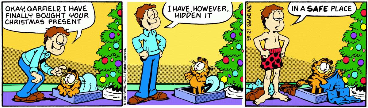 Garfield, December 18, 1989