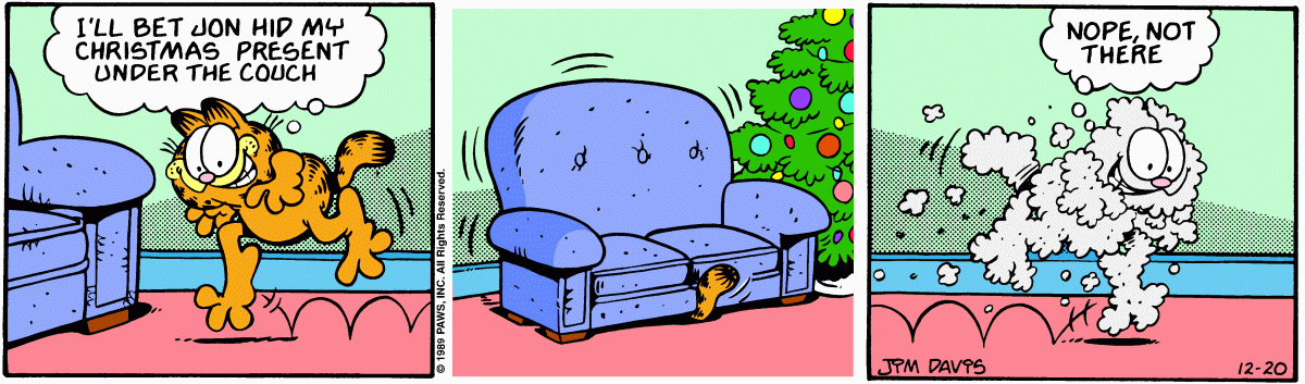 Garfield, December 20, 1989