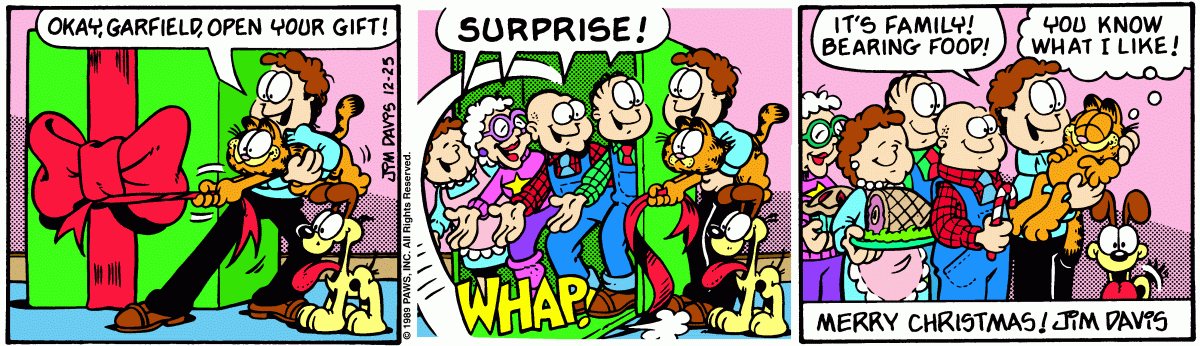 Garfield, December 25, 1989