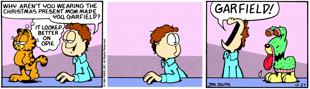Garfield, December 27, 1989