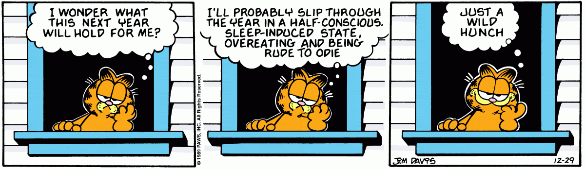 Garfield, December 29, 1989