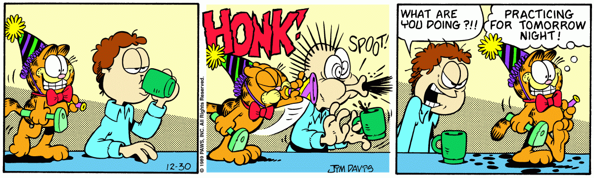 Garfield, December 30, 1989