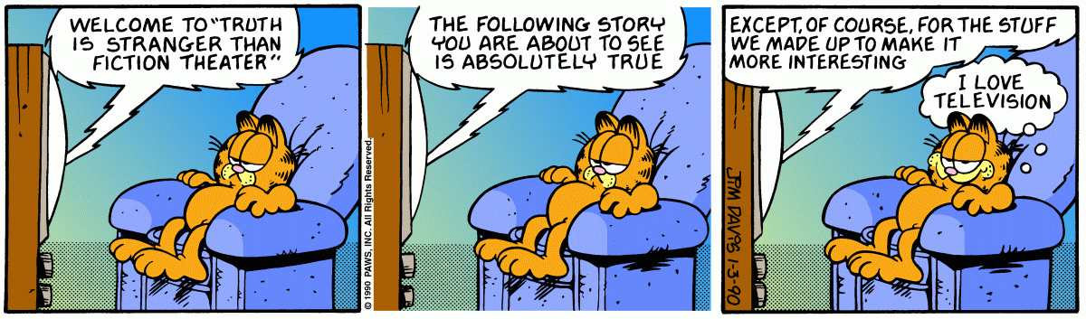Garfield, January 3, 1990