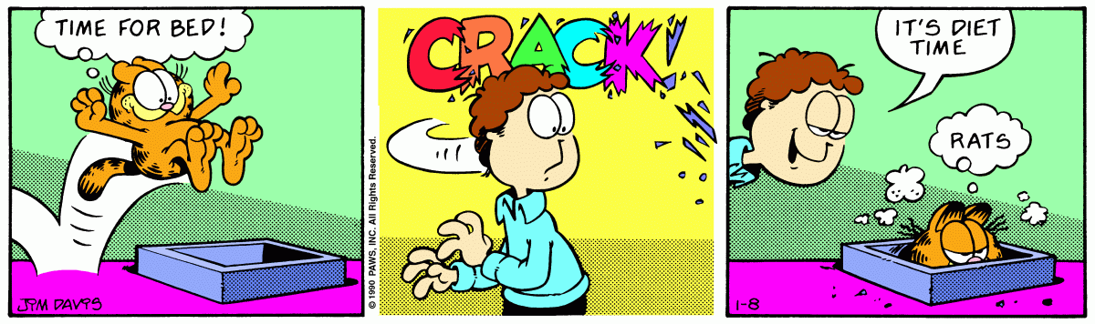 Garfield, January 8, 1990