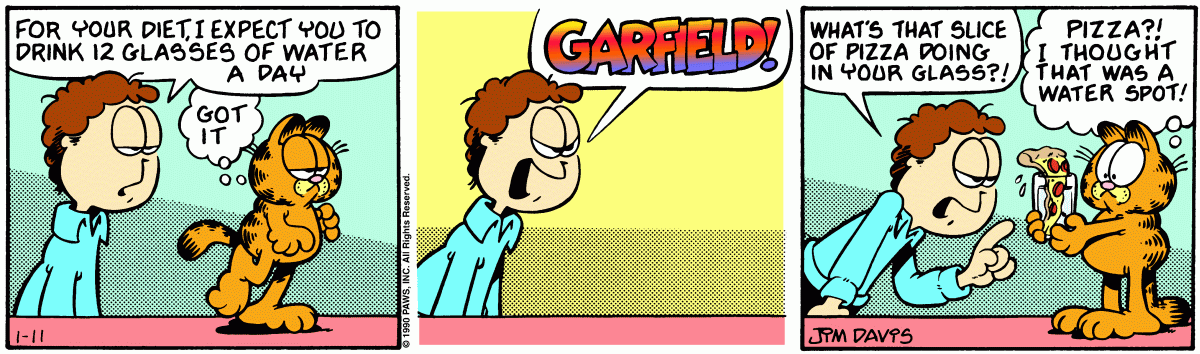 Garfield, January 11, 1990