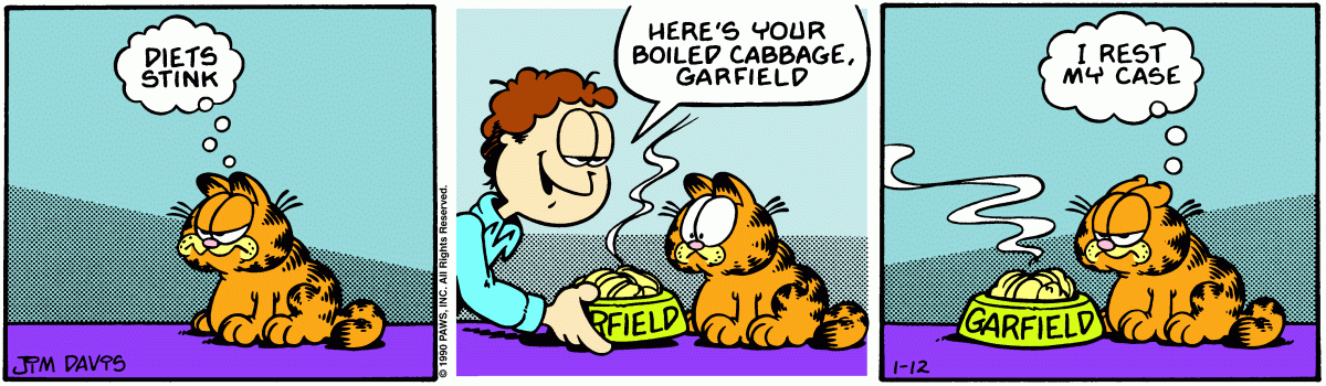 Garfield, January 12, 1990