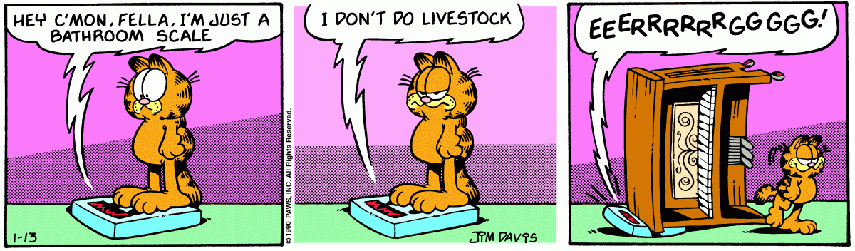 Garfield, January 13, 1990
