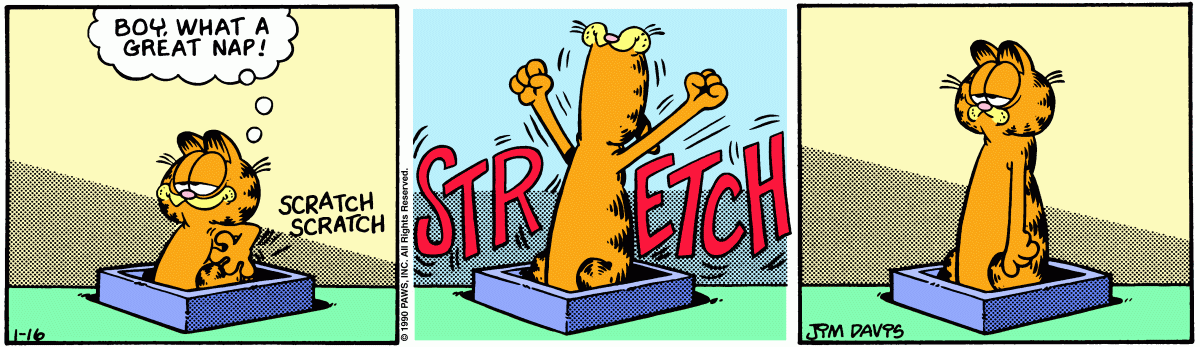 Garfield, January 16, 1990