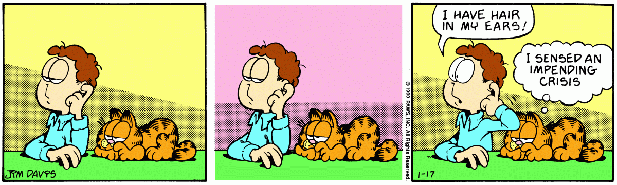 Garfield, January 17, 1990