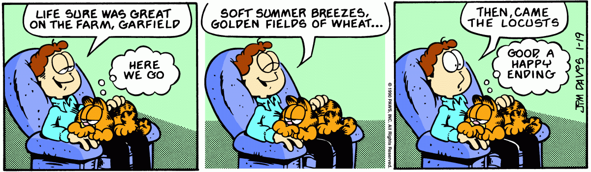 Garfield, January 19, 1990