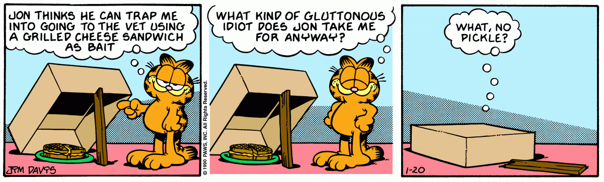 Garfield, January 20, 1990