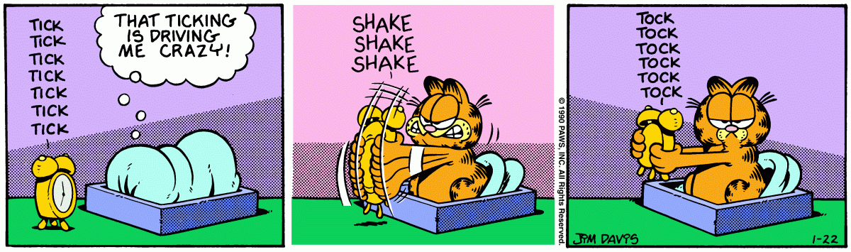 Garfield, January 22, 1990
