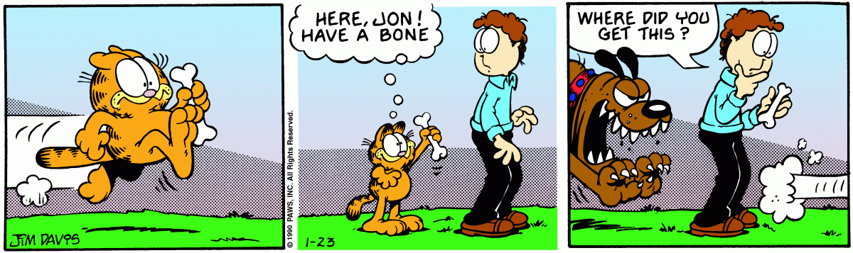 Garfield, January 23, 1990