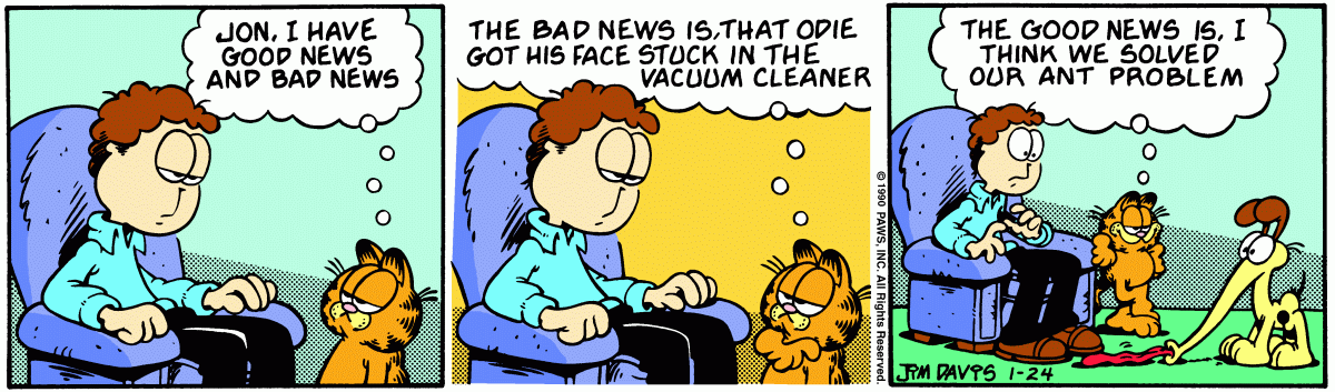 Garfield, January 24, 1990