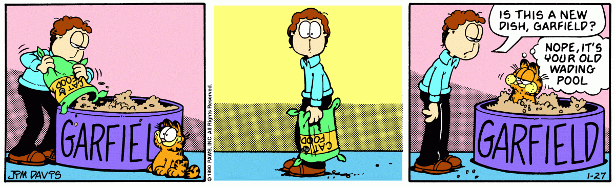 Garfield, January 27, 1990