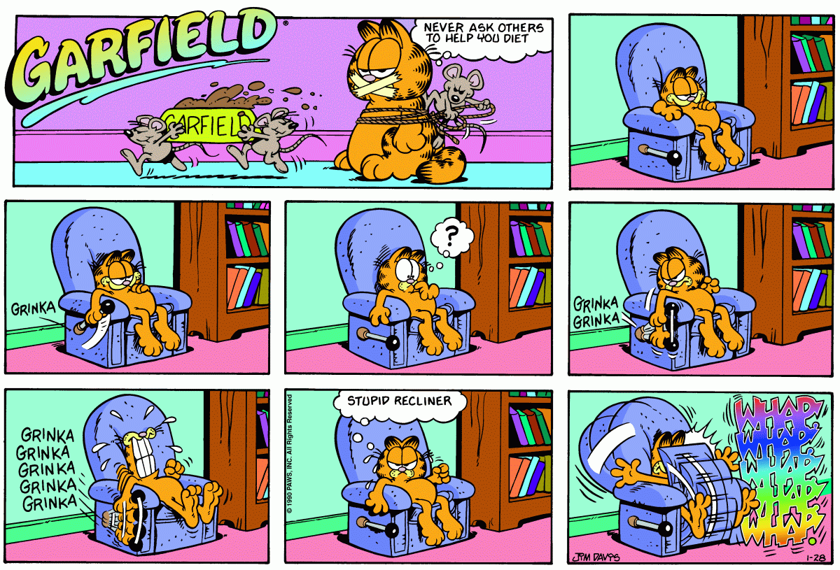 Garfield, January 28, 1990