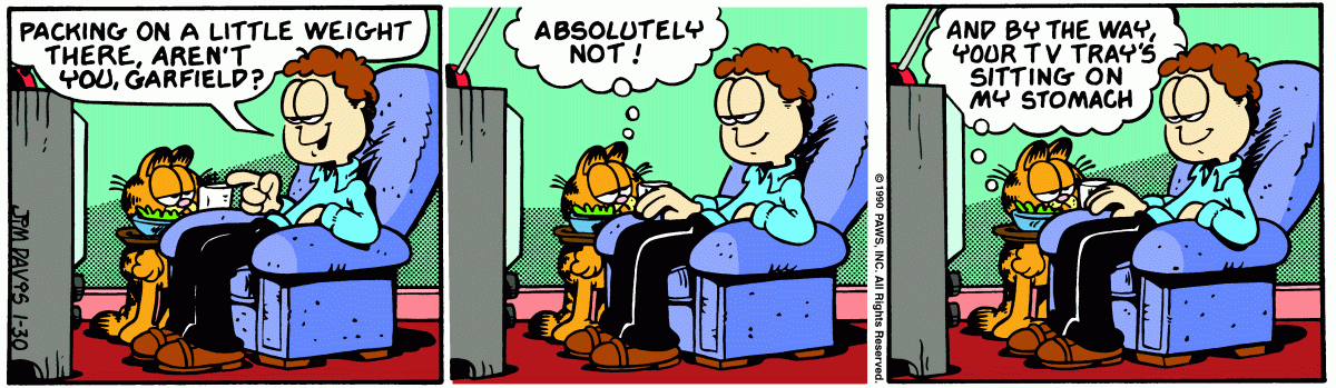 Garfield, January 30, 1990