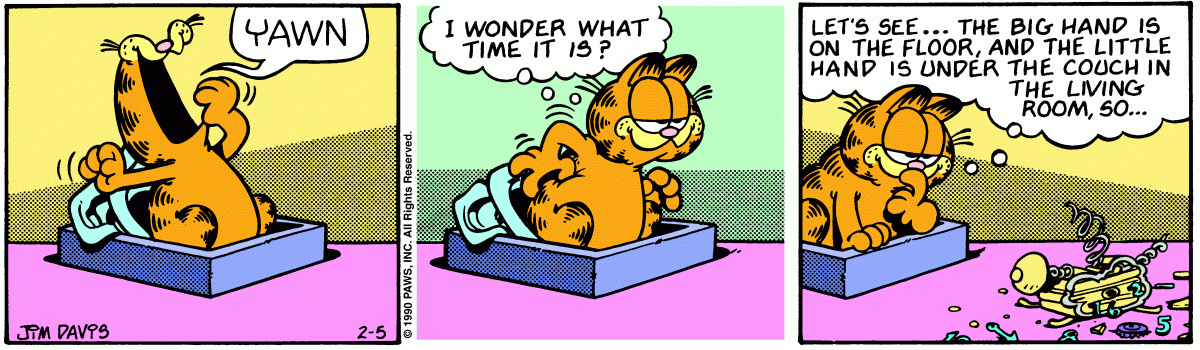 Garfield, February 5, 1990