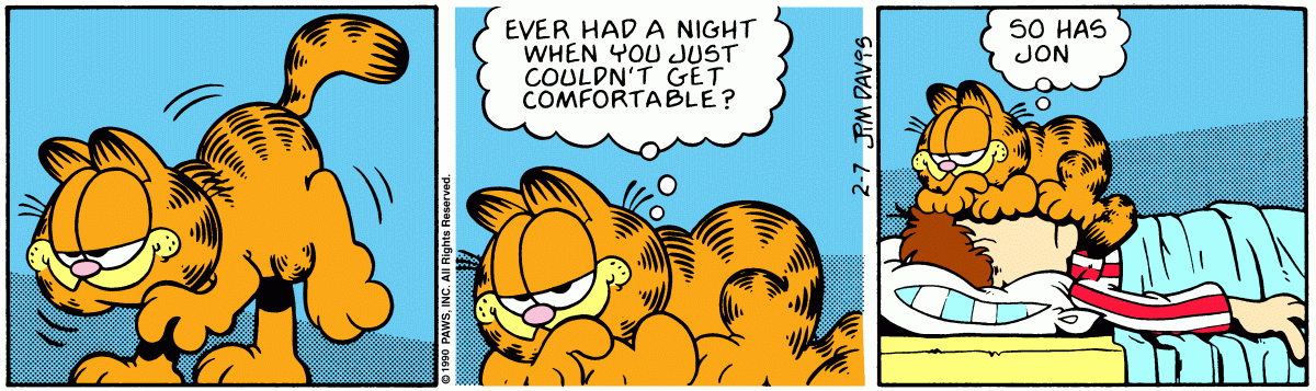 Garfield, February 7, 1990