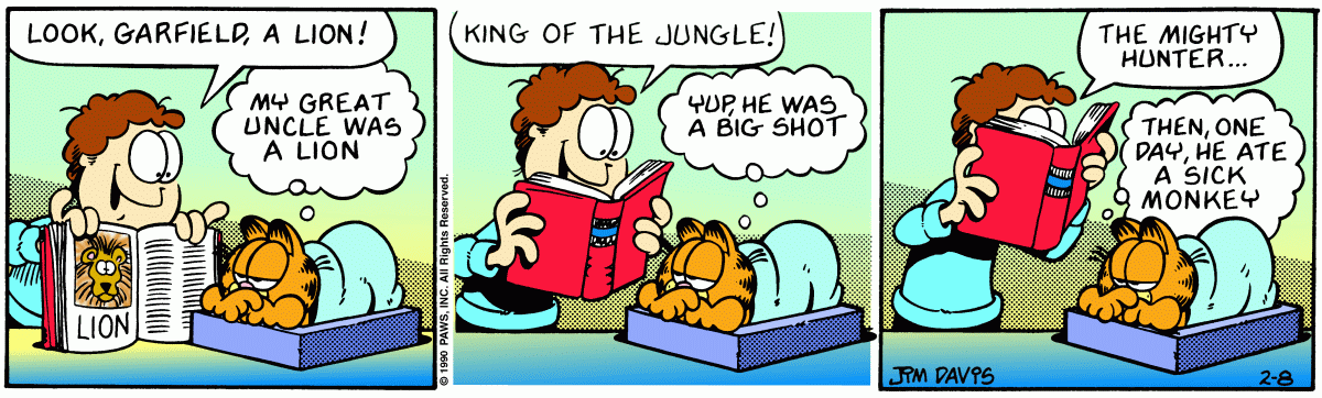 Garfield, February 8, 1990