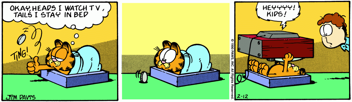 Garfield, February 12, 1990