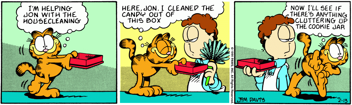 Garfield, February 13, 1990