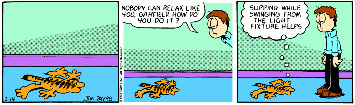 Garfield, February 14, 1990