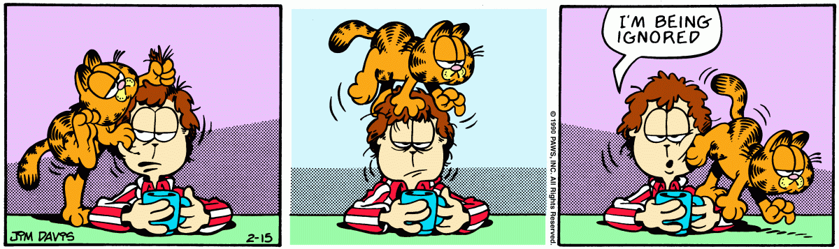 Garfield, February 15, 1990
