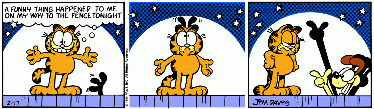 Garfield, February 17, 1990
