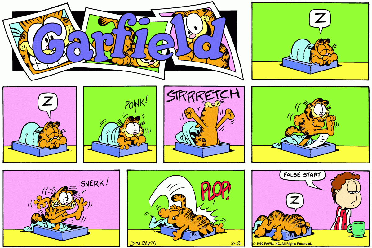 Garfield, February 18, 1990