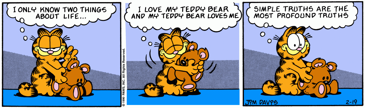 Garfield, February 19, 1990