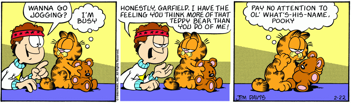 Garfield, February 22, 1990