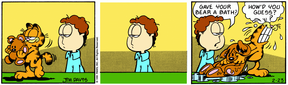 Garfield, February 23, 1990