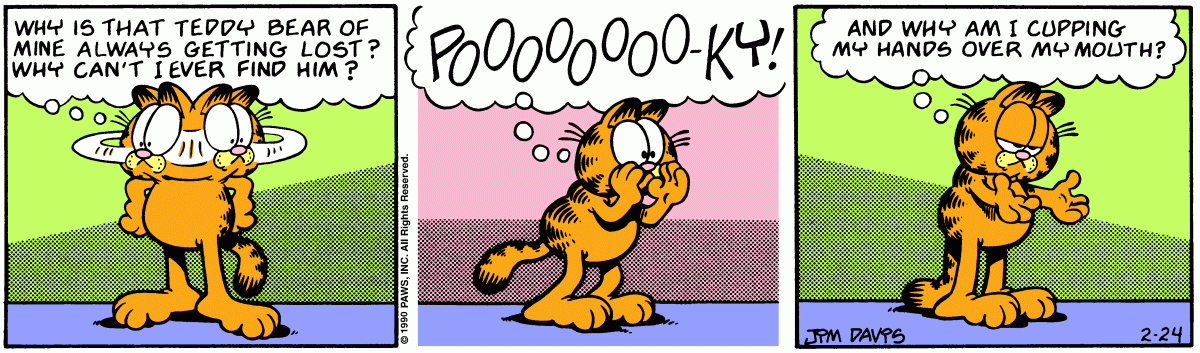 Garfield, February 24, 1990