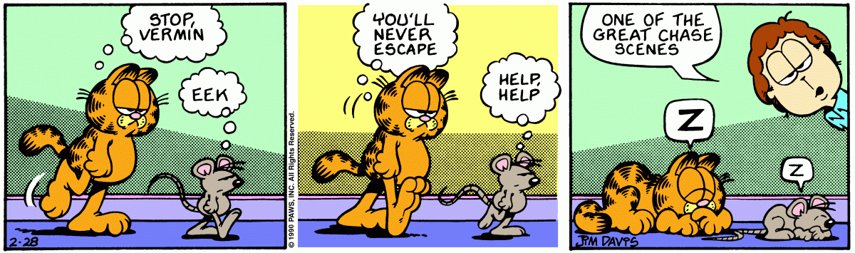 Garfield, February 28, 1990