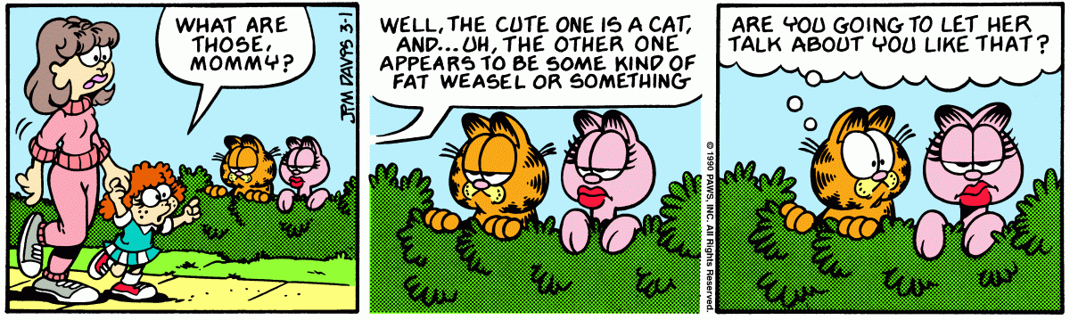 Garfield, March 1, 1990