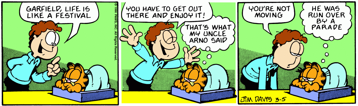 Garfield, March 5, 1990